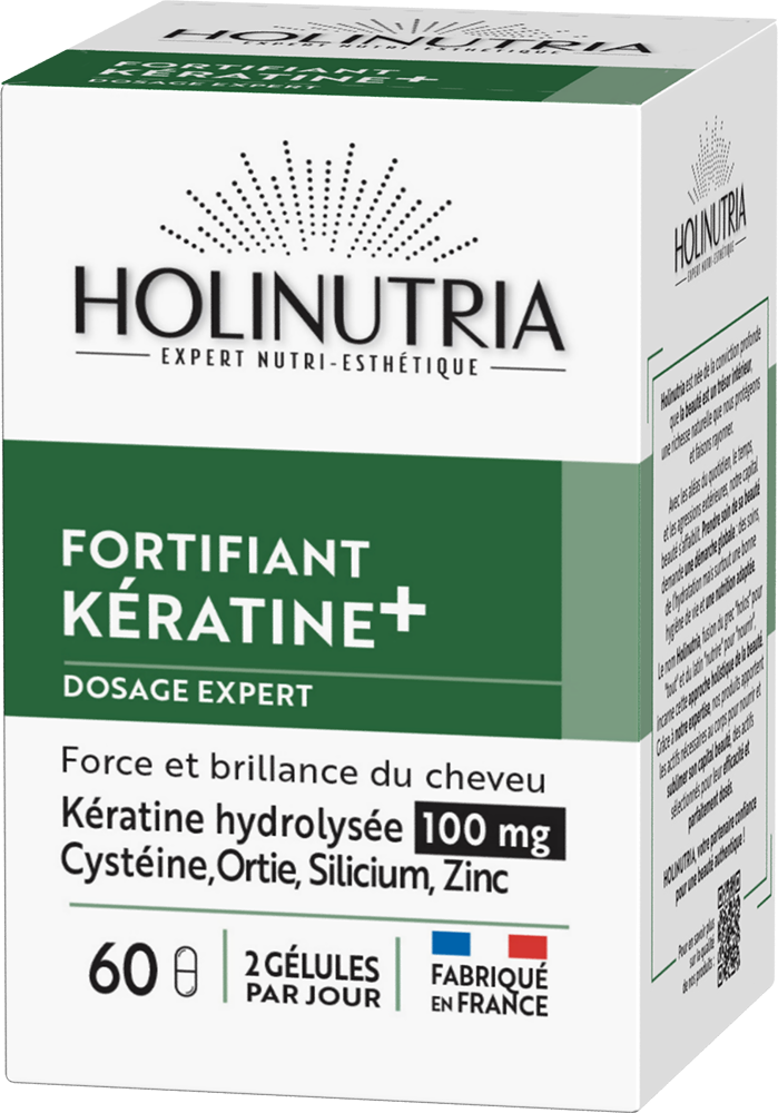 soin capital cheveux, force & éclat cheveux : Fortifiant kératine+ Holinutria
