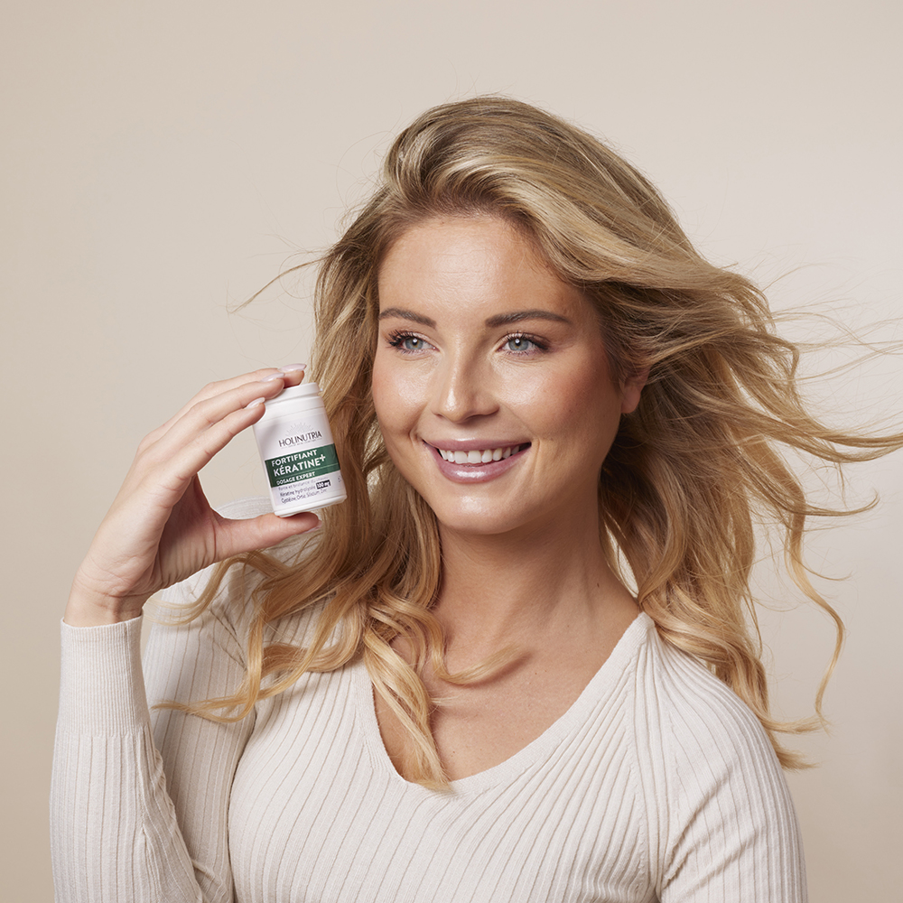 soin capital cheveux, force & éclat cheveux : Fortifiant kératine+ Holinutria