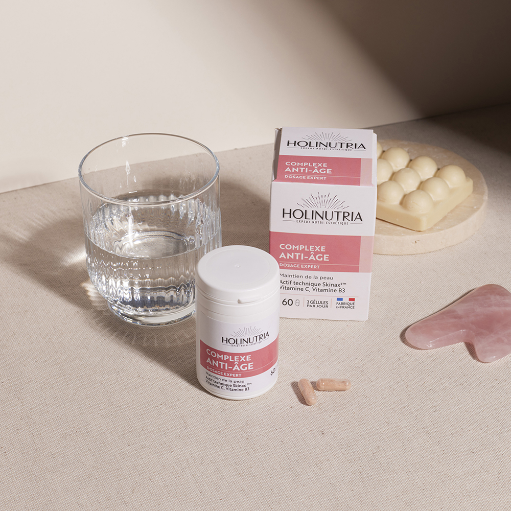 soin peau anti age : complexe anti-âge et anti rides Holinutria